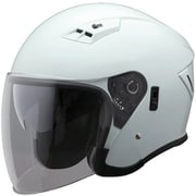 Wシールド ジェットヘルメット カラー:メタリックホワイト サンカットインナーバイザー付き BH-39W