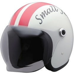 スモールジェットヘルメット カラー：ホワイト/レッド サイズ/フリー（約58cm～60cm未満） BH-37WRE