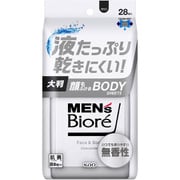 メンズビオレ 顔もふけるボディシート 無香性 28枚 [ボディシート]