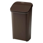 ゴミ箱 19L ラテスタイル プッシュ式 フタ付き ブラウン