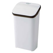 ゴミ箱 19L ラテスタイル プッシュ式 フタ付き ホワイト