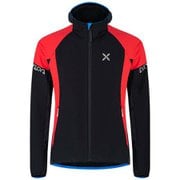 フラッシュ スカイ ジャケット FLASH SKY JACKET MJAR11X 9018 ブラック/パワーレッド Lサイズ [ソフトシェルジャケット メンズ]