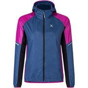 RUN AIR JACKET WOMAN MJAR21W 8707 ネイビー/インテンスバイオレット Lサイズ [ウインドシェルジャケット レディース]