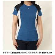 ラン エナジー ティーシャツ ウーマン RUN ENERGY T-SHIRT WOMAN MTGR36W 8700 NV/WT Lサイズ [アウトドア カットソー レディース]