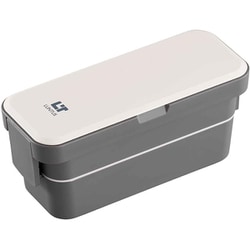 弁当箱 2段 800ml 抗菌 ランタス 箸 ランチバッグ付き アイボリー WS-T800