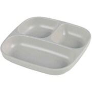 ランチプレート 19cm M＆B スクエアパーティショントレイ プラスチック バンブーファイバー グレージュ K21-0357GRG