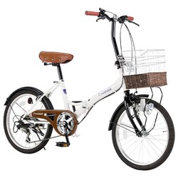 折りたたみ自転車 CONOMi（このみ） 20インチ 6段変速 CO-20 ホワイト