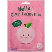 Quret ハローキュレットフレンズマスク ピーチ(肌に活力) 1枚入