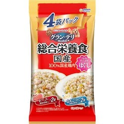 グラン・デリ 総合栄養食 国産 パウチ ほぐし成犬用 なんこつ入り×ビーフ入り 65g×4袋
