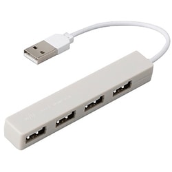 w/Uシリーズ USB2.0 4ポート 変換ハブ シルキーグレー WU-UH2594GY