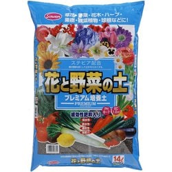 花と野菜の土プレミアム ステビア入 14L