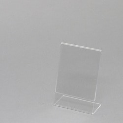 7306230 [HEIKO アクリルサインホルダー L字片面 写真L判 縦]