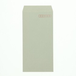 HEIKO カラー封筒 長3 枠有り グレー 7528005