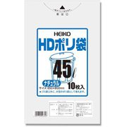 HEIKO ゴミ袋 HD 半透明 012 45L ナチュラル 6601300