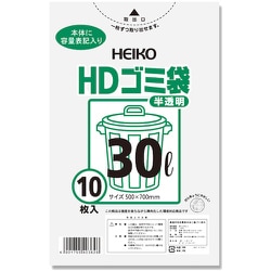 最も信頼できる ヘイコー HEIKO - ヨドバシ.com HEIKO 30L 半透明 HD ゴミ袋 日用品