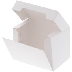 HEIKO サイドオープンケーキ箱 白 1号 ケーキ3個用 4260000