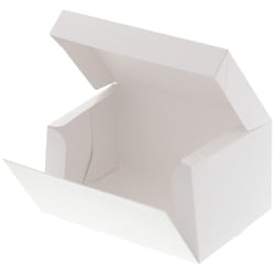 HEIKO サイドオープンケーキ箱 白 3号 ケーキ6個用 4260002