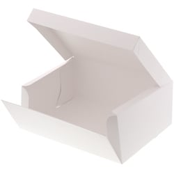HEIKO サイドオープンケーキ箱 白 5号 ケーキ10個用 4260004