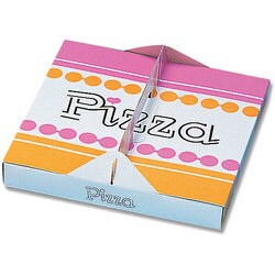 HEIKO ピザ箱 柄入り 23cm 4280200