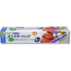 HEIKO フリーザーバッグ スライダー式 底マチ付 L 4749003