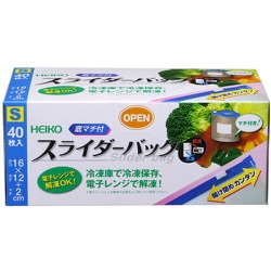 HEIKO フリーザーバッグ スライダー式 底マチ付 S 4749001