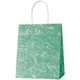 HEIKO 手提げ紙袋 スムースバッグ 22-12 雲竜 緑 25枚入 3156119