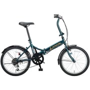 折りたたみ自転車 リアーノFDB206 20インチ 外装6段変速 前後泥よけ 標準装備 CSグリーン YG-1453