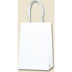 HEIKO 手提げ紙袋 スムースバッグ 白無地 16-2 25枚入 3137800