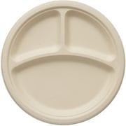 4491018 [HEIKO 食品容器 エコバンブー プレート 3仕切り BPY-25]