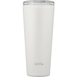 IRIS 100734 Cafe days ふた付きタンブラー スリムタイプ 350ml 保温・保冷対応 ホワイト NCD-L470-W