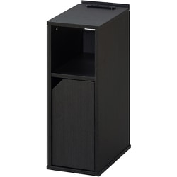 NTB-180T-B [IRIS 296242 ナイトテーブル扉付き ブラック]