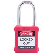 44700 [イファム ロックアウト用南京錠 スチール製シャックル 赤]