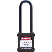44886 [イファム ロックアウト用南京錠 ナイロン製シャックル（ツル長） 黒]