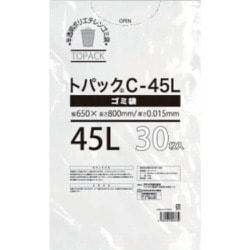 オザックス トパックゴミ袋 C 45L 厚さ0.015mm 30枚 442603