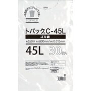 オザックス トパックゴミ袋 C 45L 厚さ0.015mm 30枚 442603