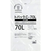 オザックス トパックゴミ袋 C 70L 厚さ0.020mm 30枚 442598