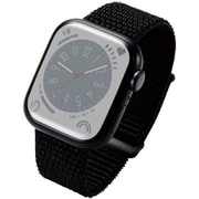 AW-41BDFBBK [アップルウォッチ バンド Apple Watch SE （第2世代/第1世代）/Series 10/9/8/7/6/5/4/3/2/1 [42 41 40 38mm] ファブリック 面ファスナー式 ベルト ブラック]