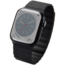 AW-41BDMAGBK [アップルウォッチ バンド Apple Watch SE （第2世代/第1世代）/Series 10/9/8/7/6/5/4/3/2/1 [42 41 40 38mm] シリコン マグネット式 ベルト 耐衝撃 ブラック]