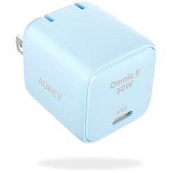 USB急速充電器 Omnia II USB PD3.0（パワーデリバリー3.0）対応 30W USB-C×1 折りたたみ式プラグ採用 ブルー PA-B1L-BL