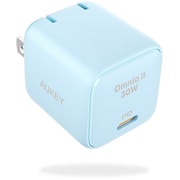 USB急速充電器 Omnia II USB PD3.0(パワーデリバリー3.0)対応 30W USB-C×1 折りたたみ式プラグ採用 ブルー PA-B1L-BL