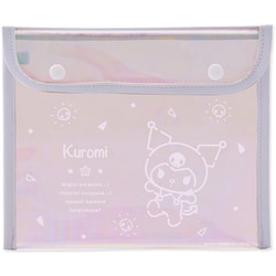 キラキラと七色に輝く オーロラ素材 フラット ポーチ サンリオキャラクターズ クロミ 001648-53