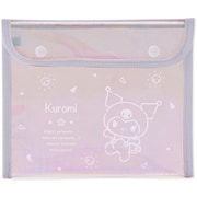 キラキラと七色に輝く オーロラ素材 フラット ポーチ サンリオキャラクターズ クロミ 001648-53