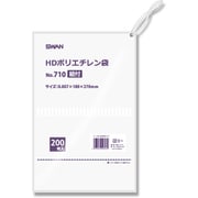 6695710 [スワン HD規格ポリ袋 スワン ポリエチレン袋 No.710 紐付]