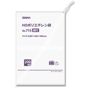 6695713 [スワン HD規格ポリ袋 スワン ポリエチレン袋 No.713 紐付]