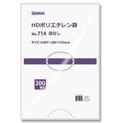 6695734 [スワン HD規格ポリ袋 スワン ポリエチレン袋 No.714 紐なし]