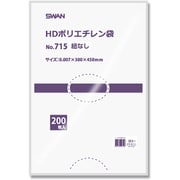 6695735 [スワン HD規格ポリ袋 スワン ポリエチレン袋 No.715 紐なし]