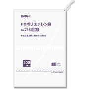 6695715 [スワン HD規格ポリ袋 スワン ポリエチレン袋 No.715 紐付]