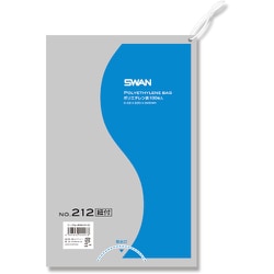 6616152 [スワン LD規格ポリ袋 スワン ポリエチレン袋 No.212 紐付]