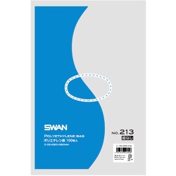 6616133 [スワン LD規格ポリ袋 スワン ポリエチレン袋 No.213 紐なし]