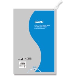 6616154 [スワン LD規格ポリ袋 スワン ポリエチレン袋 No.214 紐付]